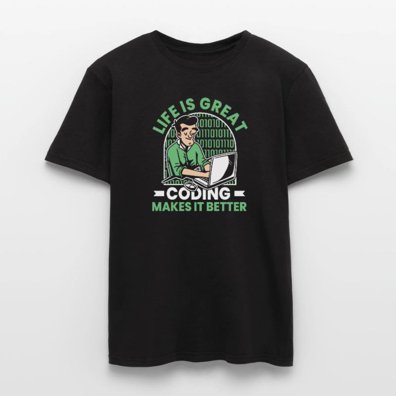Developer Coder Programmer Funny Men's T-Shirt