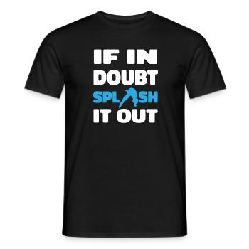 Plongée Plongeur pulvérisation - T-shirt homme - noir - Devant - AI Model Male 178 light (178cm)