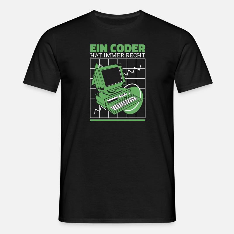 Entwickler Coder Programmierer Cool - Männer T-Shirt - Schwarz