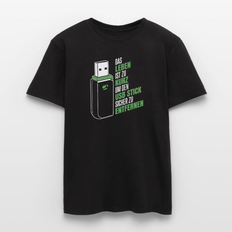 Entwickler Coder Programmierer USB Männer T-Shirt
