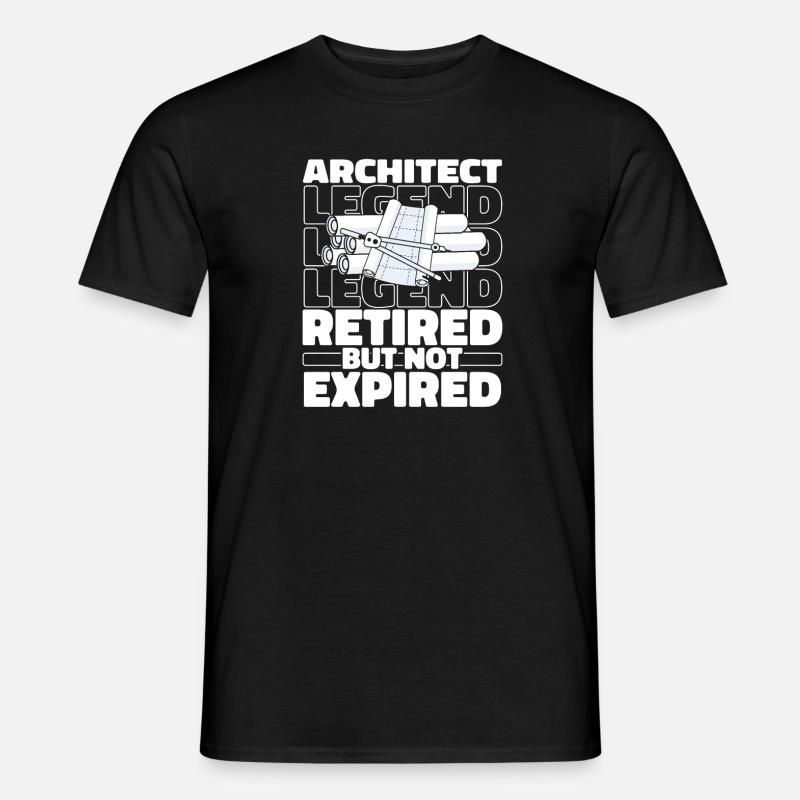 Architecte architecte à la retraite - T-shirt homme - noir