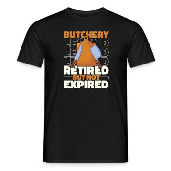 Butcher Butcher Butcher Retired - Men's T-Shirt - black - Front - AI Model Male 178 light (178cm)