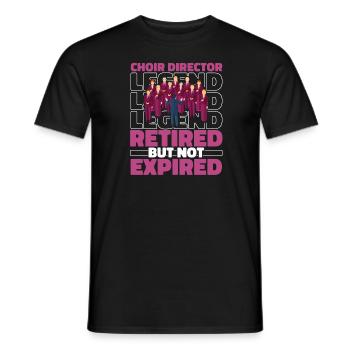 Chef de chœur à la retraite - T-shirt homme - noir - Devant - AI Model Male 178 light (178cm)