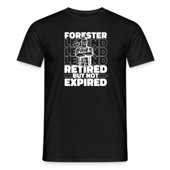 Woodchippers Forestry workers Lumberjacks Pensioners - Men's T-Shirt - black - Front - AI Model Male 178 light (178cm)