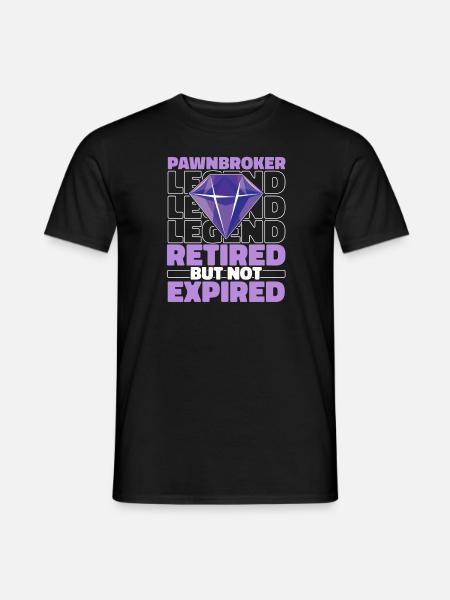 Retired pawnbroker - Men's T-Shirt - black