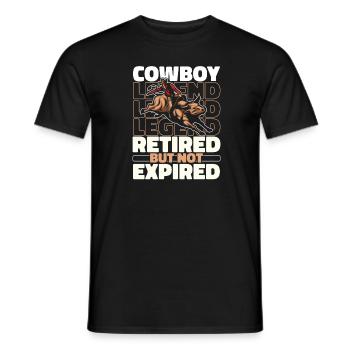 Rodeo Cowboy à la retraite - T-shirt homme - noir - Devant - AI Model Male 178 light (178cm)