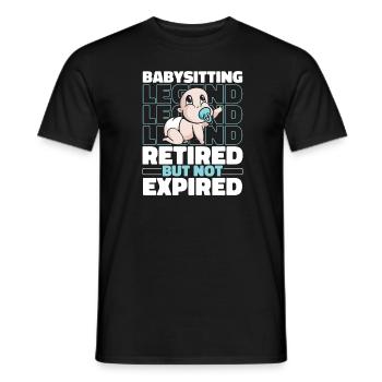 Baby-sitter à la retraite - T-shirt homme - noir - Devant - AI Model Male 178 light (178cm)