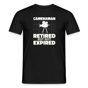 Caméraman à la retraite - T-shirt homme - noir - Devant - AI Model Male 178 light (178cm)