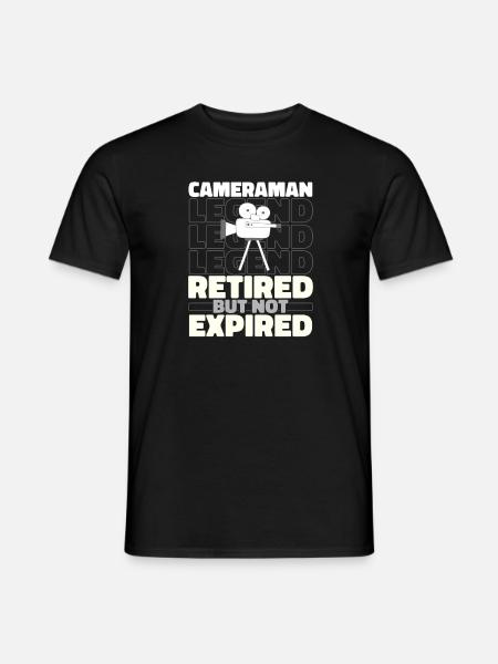 Retired cameraman - Men's T-Shirt - black