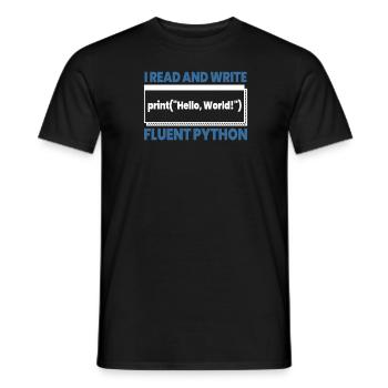 Developer Coder Programmer Print - T-shirt homme - noir - Devant - AI Model Male 178 light (178cm)
