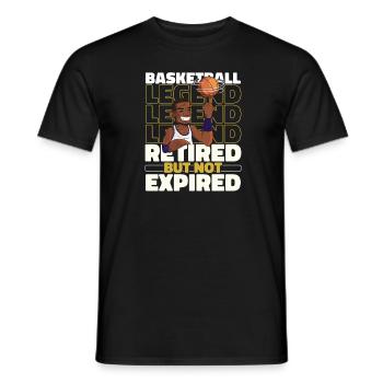 Basketball Basketball Players Pensioners - Men's T-Shirt - black - Front - AI Model Male 178 light (178cm)