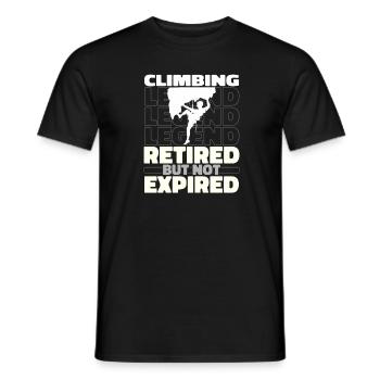 Klettern Kletterer Im Ruhestand - Männer T-Shirt - Schwarz - Vorne - AI Model Male 178 light (178cm)