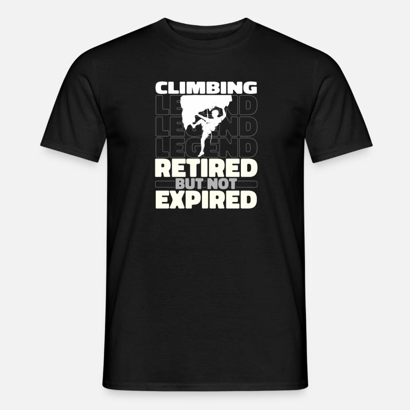 Klettern Kletterer Im Ruhestand - Männer T-Shirt - Schwarz