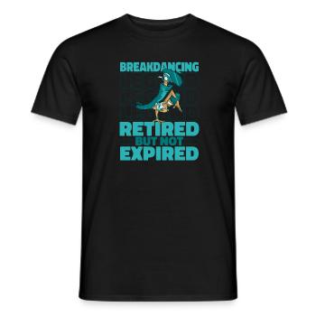Breakdance Breakdancer Breakdancing Pensioner - Men's T-Shirt - black - Front - AI Model Male 178 light (178cm)
