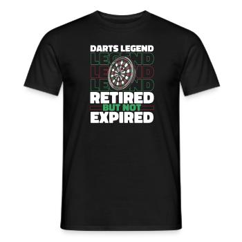 Dart Dartspieler Im Ruhestand - Männer T-Shirt - Schwarz - Vorne - AI Model Male 178 light (178cm)