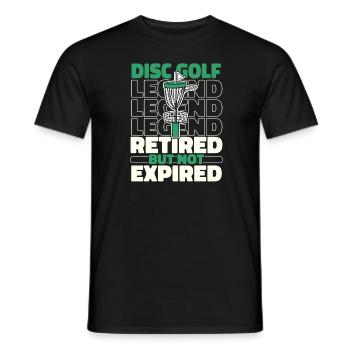 Frisbee Golf Disc Golf Retiré - T-shirt homme - noir - Devant - AI Model Male 178 light (178cm)