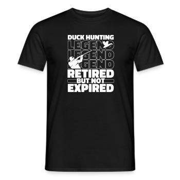 Ente Jagd Entenjagd Im Ruhestand - Männer T-Shirt - Schwarz - Vorne - AI Model Male 178 light (178cm)
