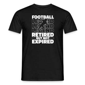 Football américain à la retraite - T-shirt homme - noir - Devant - AI Model Male 178 light (178cm)