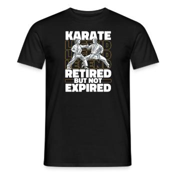 Karate in retirement - Men's T-Shirt - black - Front - AI Model Male 178 light (178cm)