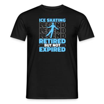 Schlittschuhlaufen Rentner - Männer T-Shirt - Schwarz - Vorne - AI Model Male 178 light (178cm)