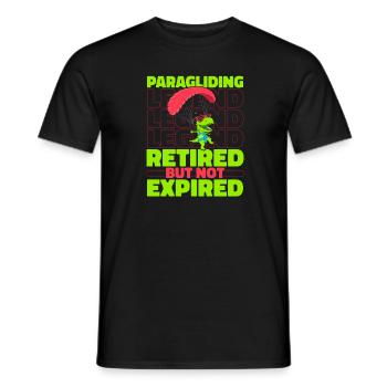 Paragleiter Paragleiten Dino - Männer T-Shirt - Schwarz - Vorne - AI Model Male 178 light (178cm)