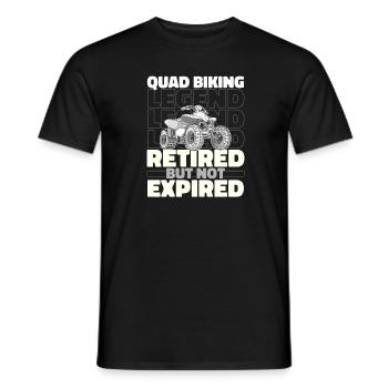 Quad Bike Retiré - T-shirt homme - noir - Devant - AI Model Male 178 light (178cm)