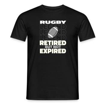 Rugby à la retraite - T-shirt homme - noir - Devant - AI Model Male 178 light (178cm)