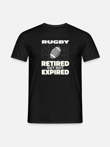 Retired rugby - Men's T-Shirt - black