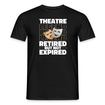 Retired Theatre Actors - Men's T-Shirt - black - Front - AI Model Male 178 light (178cm)