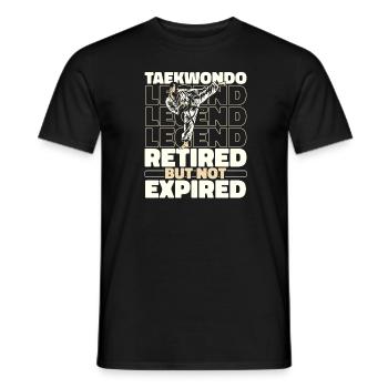 Taekwondo Im Ruhestand - Männer T-Shirt - Schwarz - Vorne - AI Model Male 178 light (178cm)