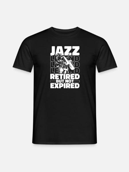 Jazz Music in Retirement - Men's T-Shirt - black