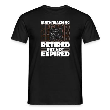 Retraité Math Mathématiques - T-shirt homme - noir - Devant - AI Model Male 178 light (178cm)