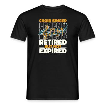 Choristes à la retraite - T-shirt homme - noir - Devant - AI Model Male 178 light (178cm)