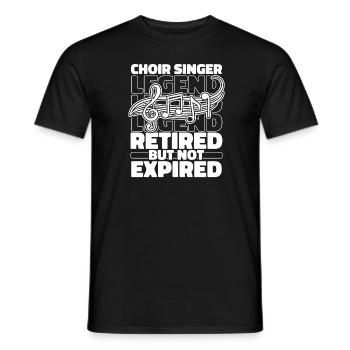 Choristes à la retraite - T-shirt homme - noir - Devant - AI Model Male 178 light (178cm)