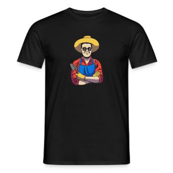 Jardinier amateur Jardinier - T-shirt homme - noir - Devant - AI Model Male 178 light (178cm)