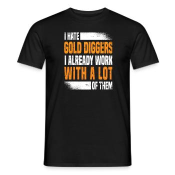 Engineer Lustig Mining Engineer - Men's T-Shirt - black - Front - AI Model Male 178 light (178cm)