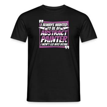 Maler Lackierer Abstrakt - Männer T-Shirt - Schwarz - Vorne - AI Model Male 178 light (178cm)