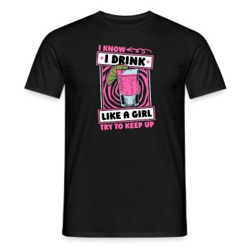 Barman Barman Fille Barman - T-shirt homme - noir - Devant - AI Model Male 178 light (178cm)