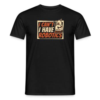 Robotics Ai Robot Fun - Men's T-Shirt - black - Front - AI Model Male 178 light (178cm)