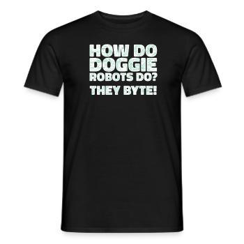 Robotik Ai Roboter Komisch - Männer T-Shirt - Schwarz - Vorne - AI Model Male 178 light (178cm)