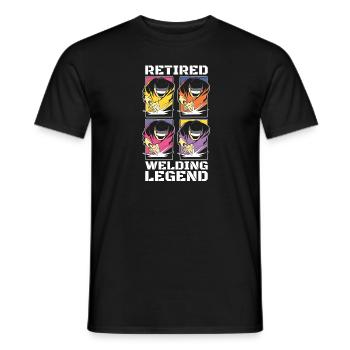 Welder locksmith legend - Men's T-Shirt - black - Front - AI Model Male 178 light (178cm)