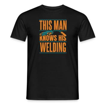 Schweißer Schlosser Cool - Männer T-Shirt - Schwarz - Vorne - AI Model Male 178 light (178cm)