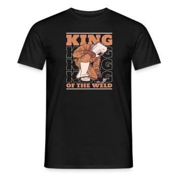 Soudeur Serrurier Cool King Of The Weld - T-shirt homme - noir - Devant - AI Model Male 178 light (178cm)