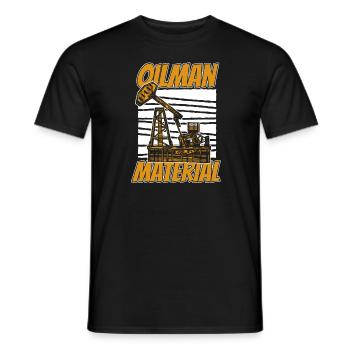 Oil Field Oil Rig Oil Traders - Men's T-Shirt - black - Front - AI Model Male 178 light (178cm)