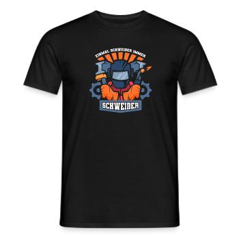Schweißer Schlosser Cool Schweier - Männer T-Shirt - Schwarz - Vorne - AI Model Male 178 light (178cm)