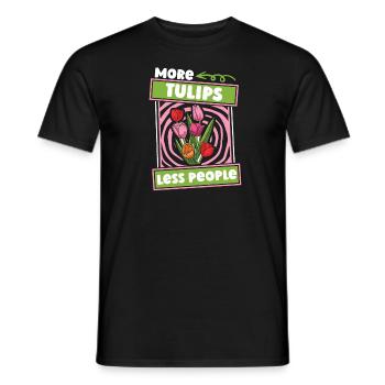 Tulpen Lustig Tulpen - Männer T-Shirt - Schwarz - Vorne - AI Model Male 178 light (178cm)