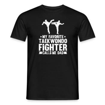 Taekwondo Père Taekwondo - T-shirt homme - noir - Devant - AI Model Male 178 light (178cm)