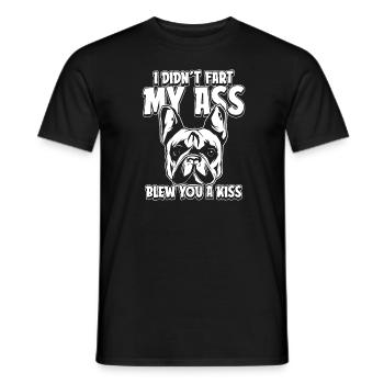 French Bulldog - Männer T-Shirt - Schwarz - Vorne - AI Model Male 178 light (178cm)
