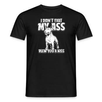 Bull Terrier - Männer T-Shirt - Schwarz - Vorne - AI Model Male 178 light (178cm)