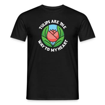 Tulpen Tulpen - Männer T-Shirt - Schwarz - Vorne - AI Model Male 178 light (178cm)